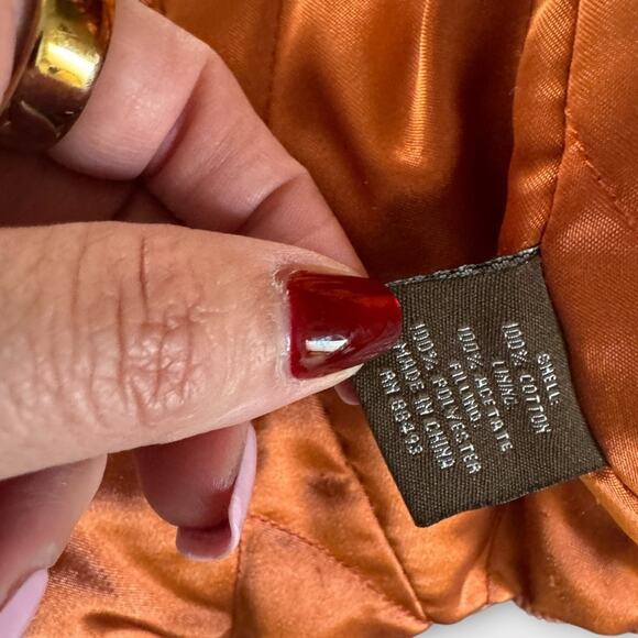 Blanc Noir rust orange corduroy moto jacket, size XL - Picture 6 of 10